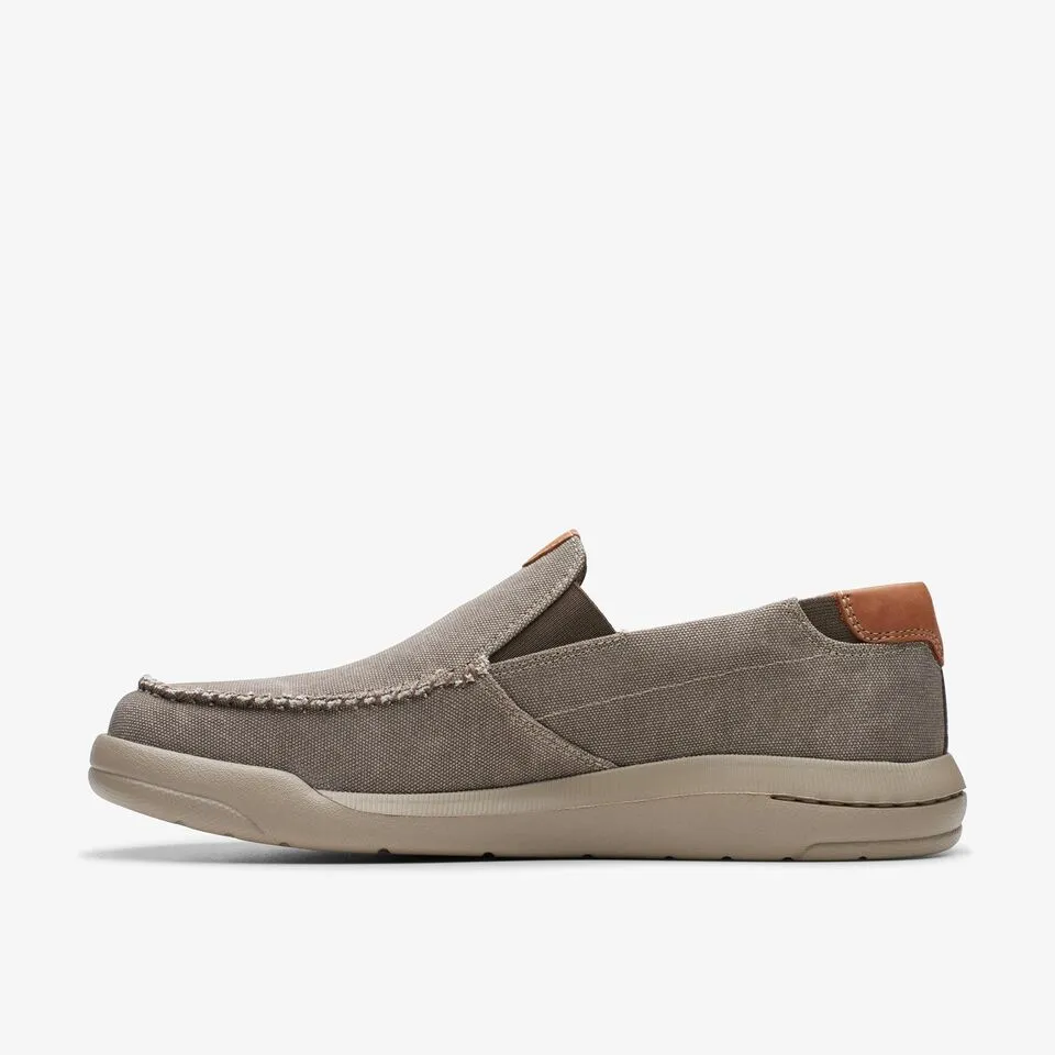 Clarks Men's Driftlite Step Taupe Canvas 26176941