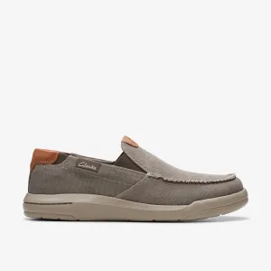 Clarks Men's Driftlite Step Taupe Canvas 26176941