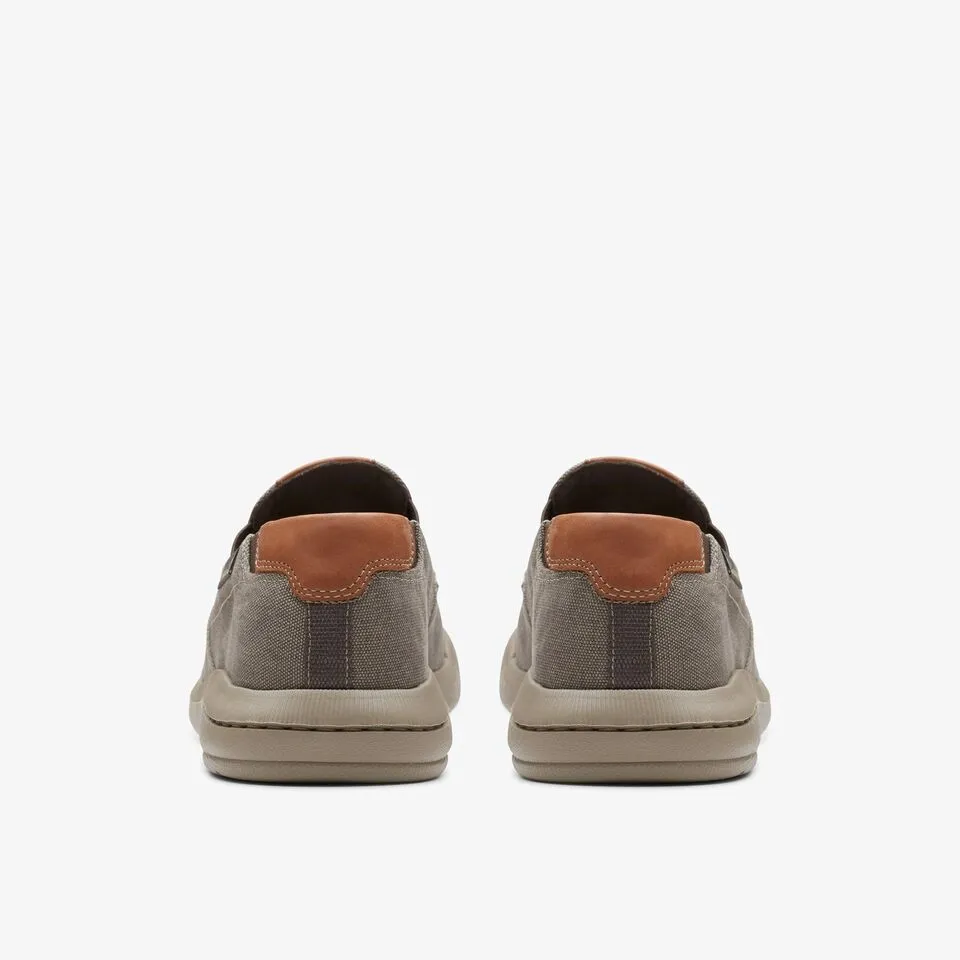 Clarks Men's Driftlite Step Taupe Canvas 26176941