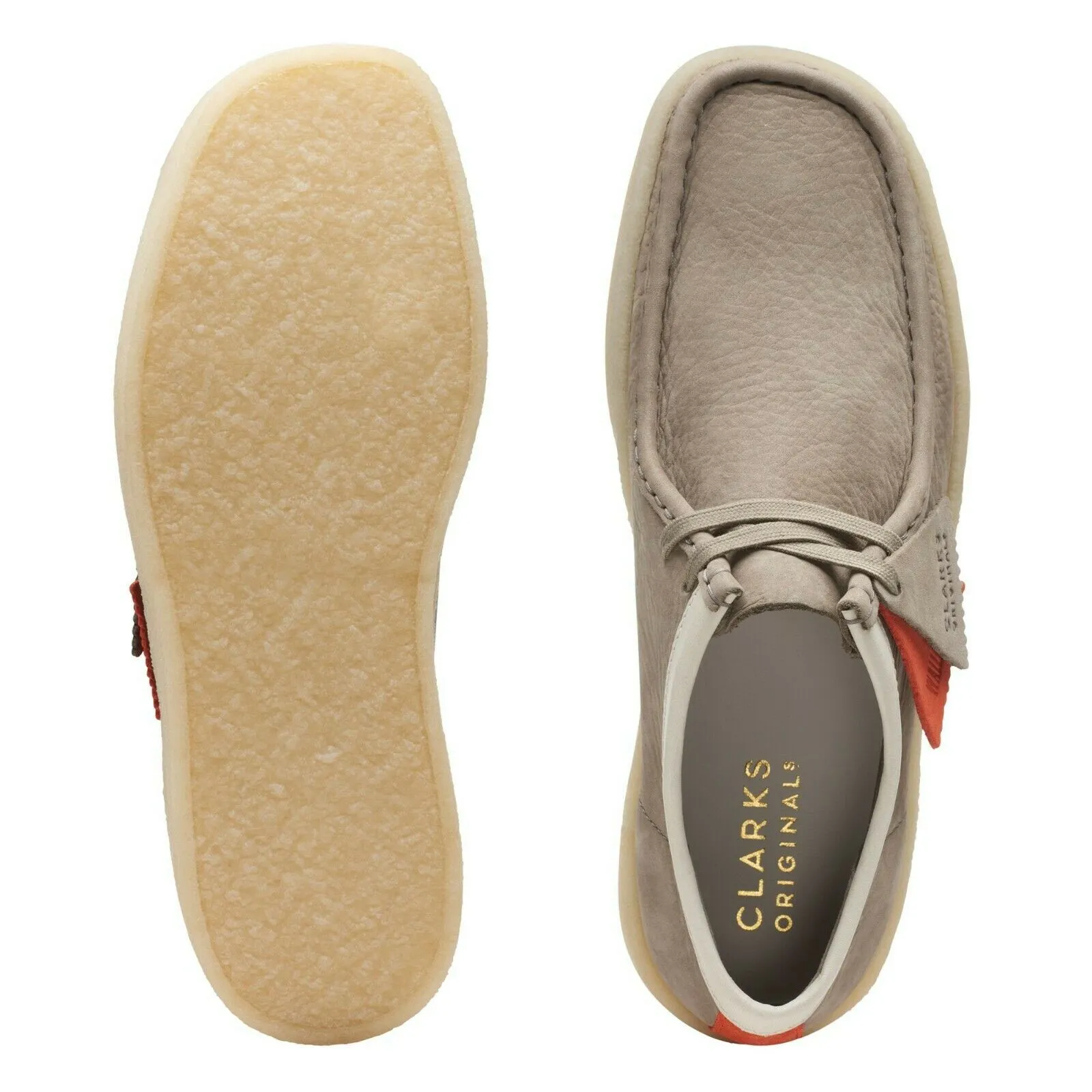 Clarks Men's Shoes Wallabee Cup Grey Nubuck