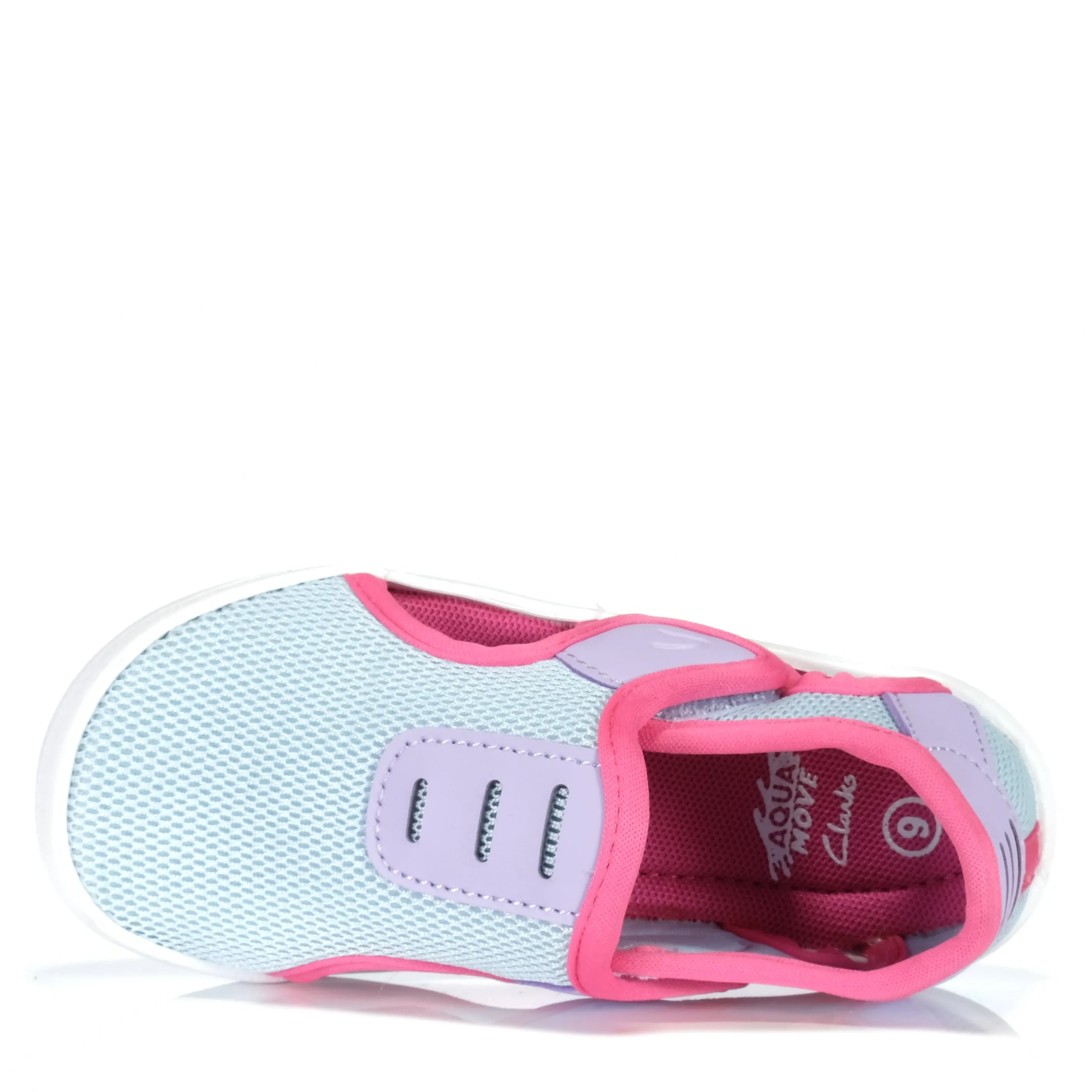 Clarks Ripple Light Blue/Raspberry
