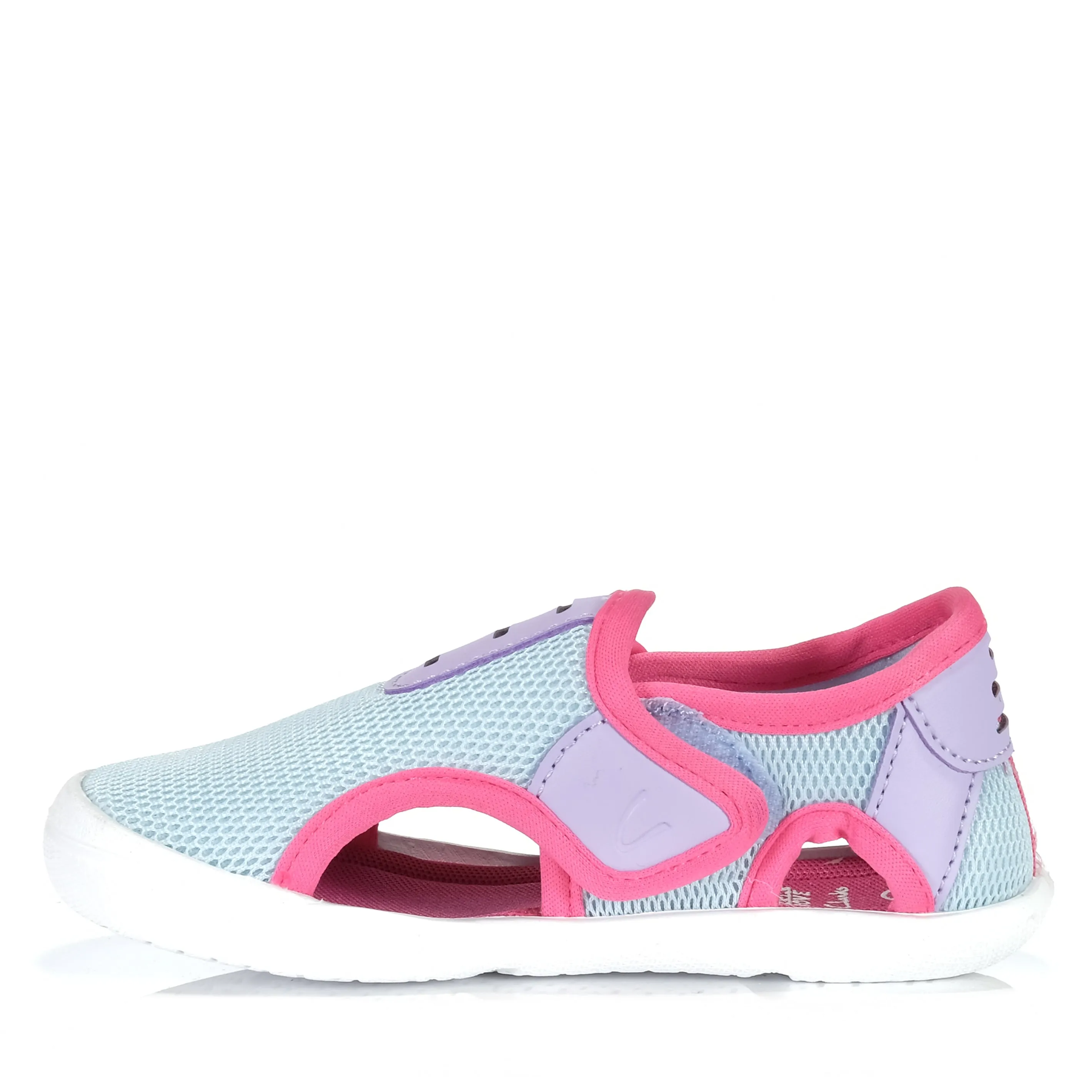 Clarks Ripple Light Blue/Raspberry