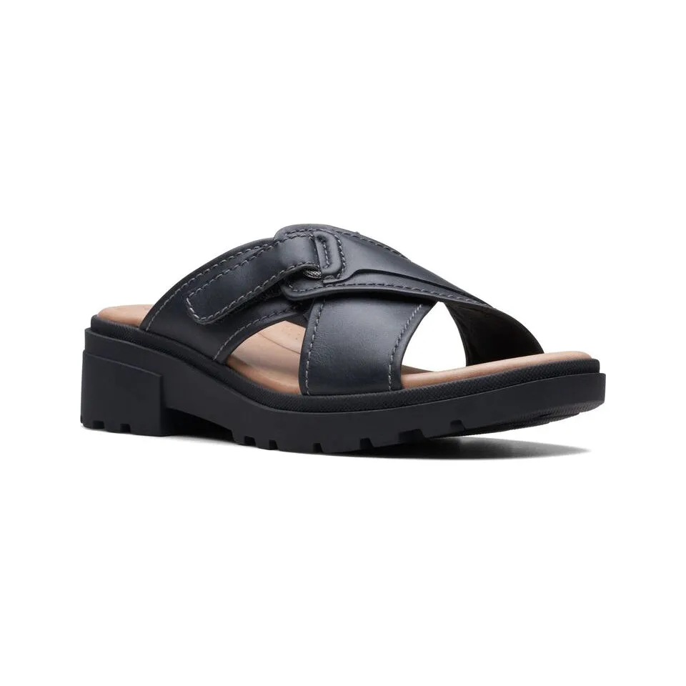 Clarks Women's Coast Cross Black Leather