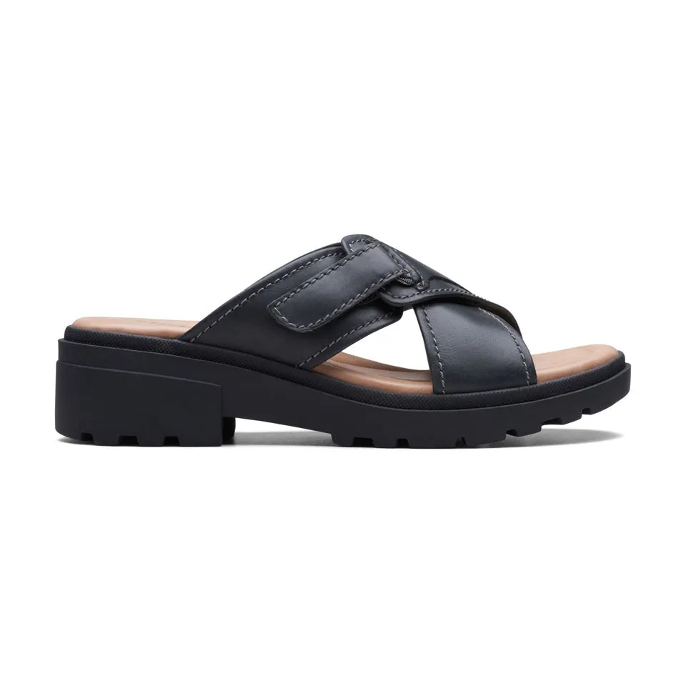 Clarks Women's Coast Cross Black Leather