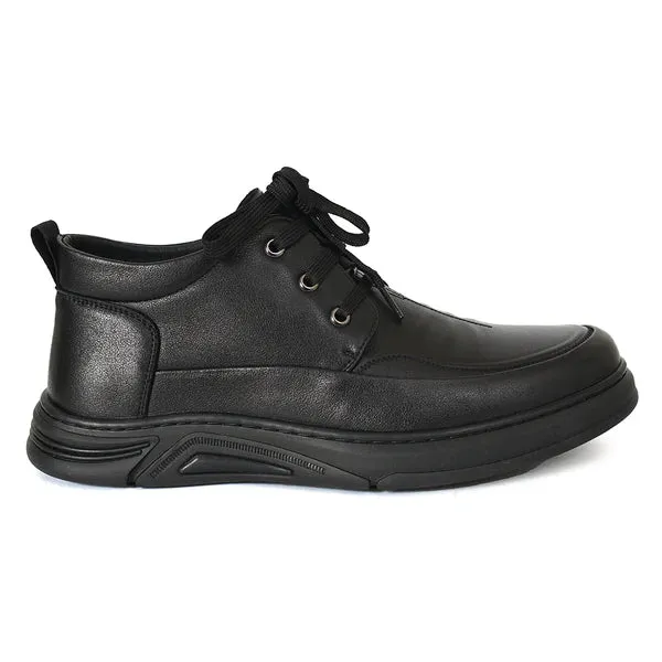 Classic Laceup Ankle Boots BJ88 - Black