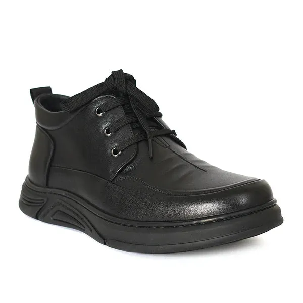 Classic Laceup Ankle Boots BJ88 - Black