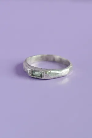 Cleo Green Tourmaline Silver Ring