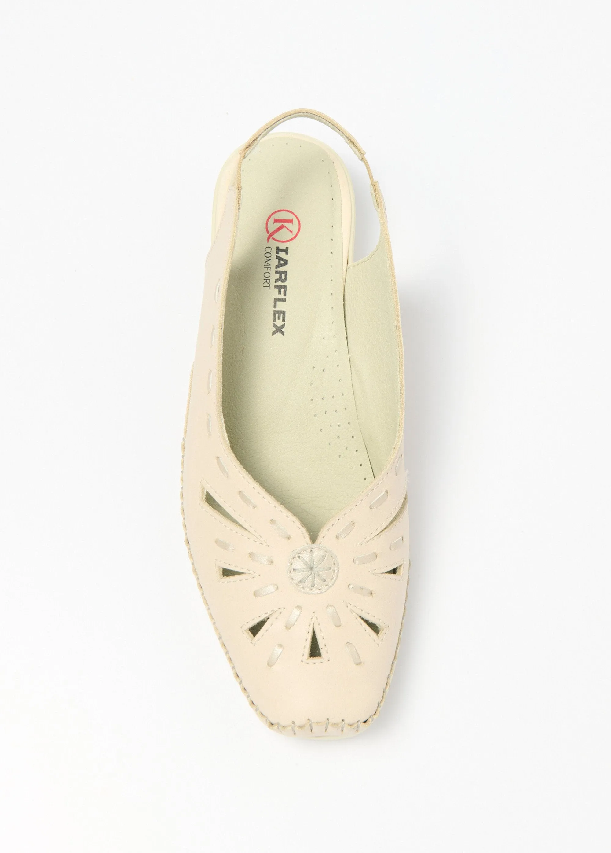 Comfort width closed toe leather sandals