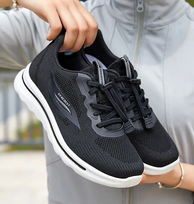 Comfortable Adjustable Sneakers with Supportive Mesh for Outdoor Running
