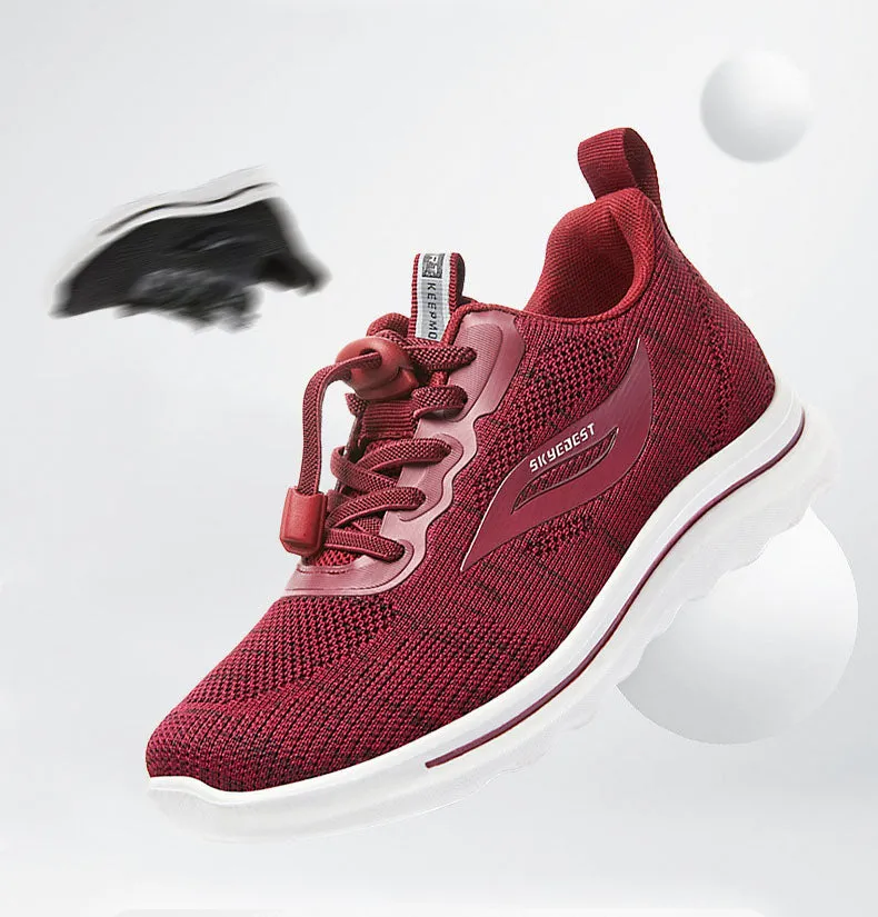 Comfortable Adjustable Sneakers with Supportive Mesh for Outdoor Running