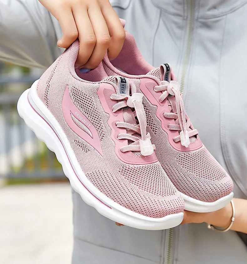Comfortable Adjustable Sneakers with Supportive Mesh for Outdoor Running