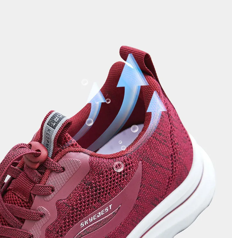 Comfortable Adjustable Sneakers with Supportive Mesh for Outdoor Running