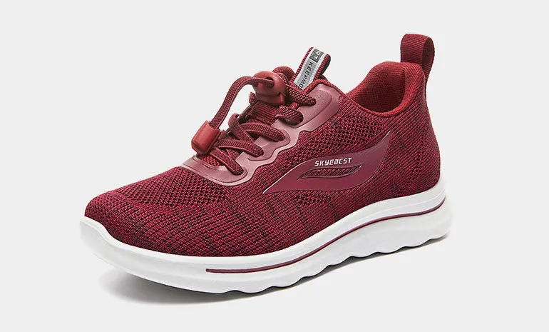 Comfortable Adjustable Sneakers with Supportive Mesh for Outdoor Running