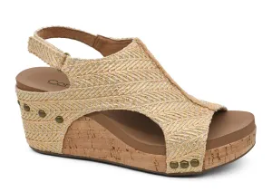 Corky's "Carley" Light Gold Raffia