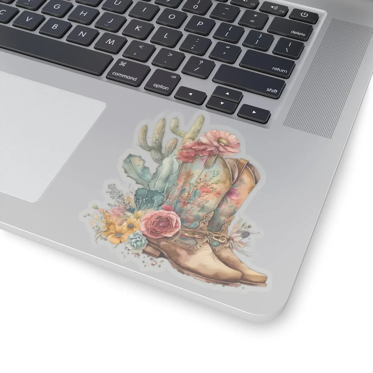 Cowboy Boots, Cactus and Floral Kiss-Cut Stickers,