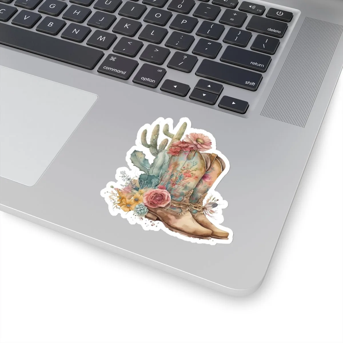Cowboy Boots, Cactus and Floral Kiss-Cut Stickers,