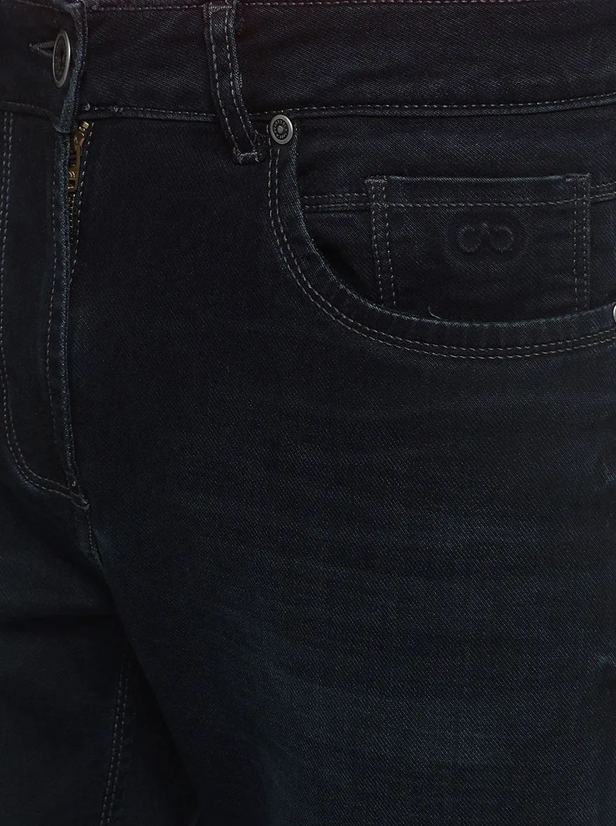 Dark Blue Washed Slim Fit Jeans | JadeBlue