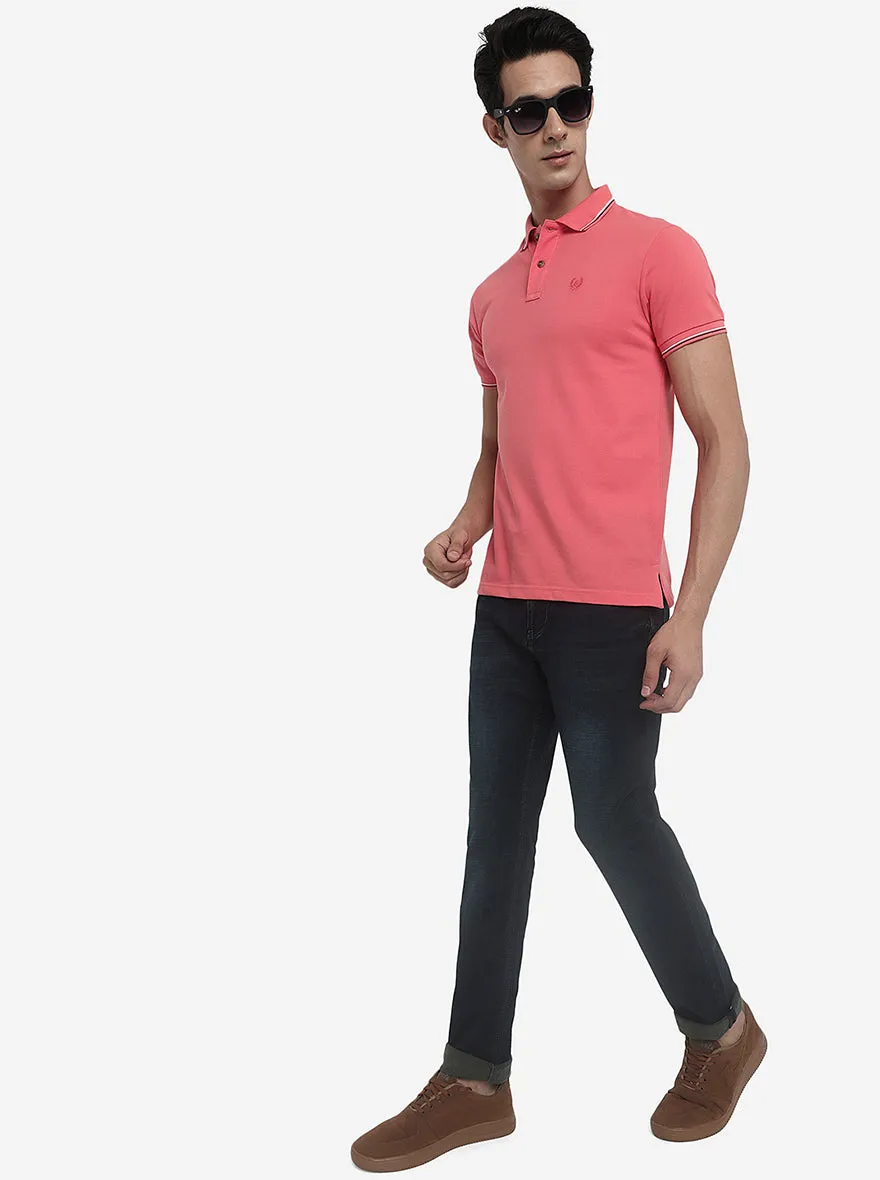 Dark Blue Washed Slim Fit Jeans | JadeBlue