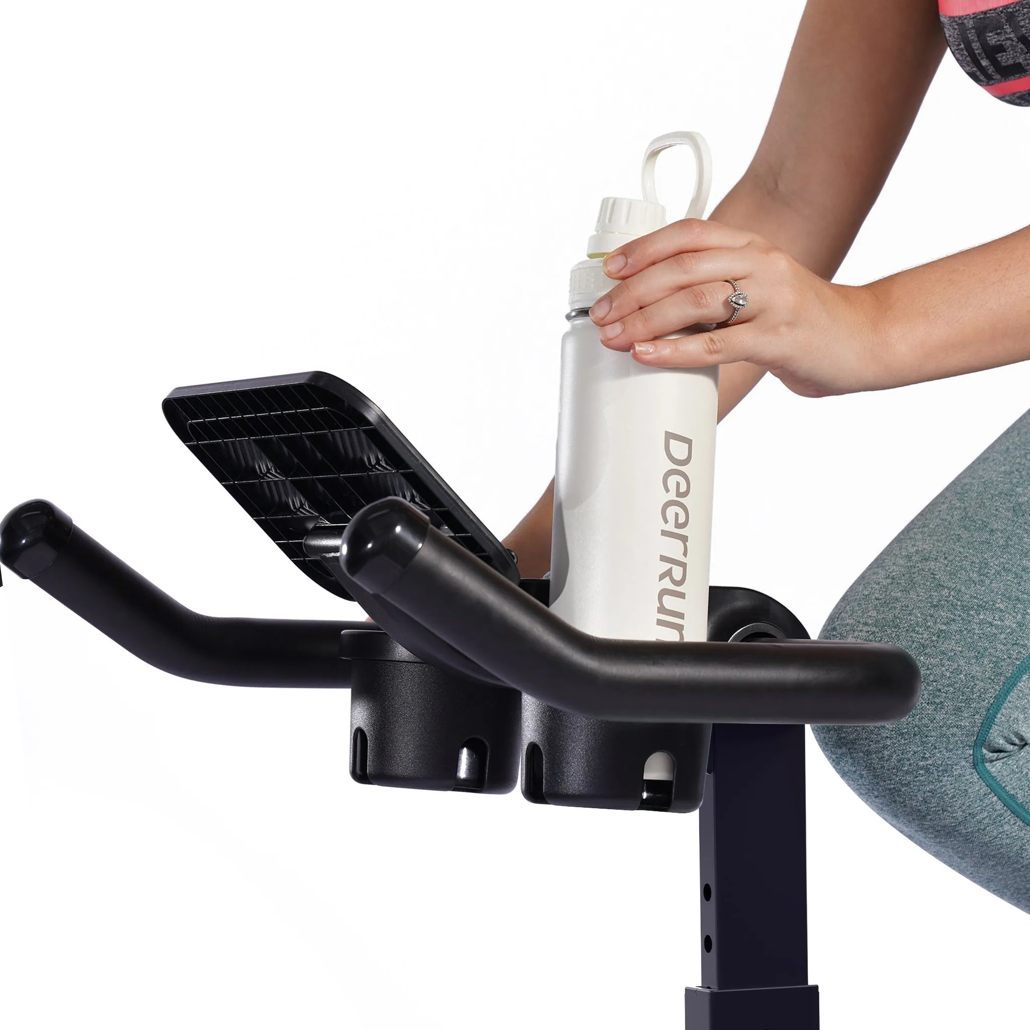 DeerRun S500 Indoor Smart Stationary Cycling Bike with PitPat App, 1-32 Magnetic Resistance-Black