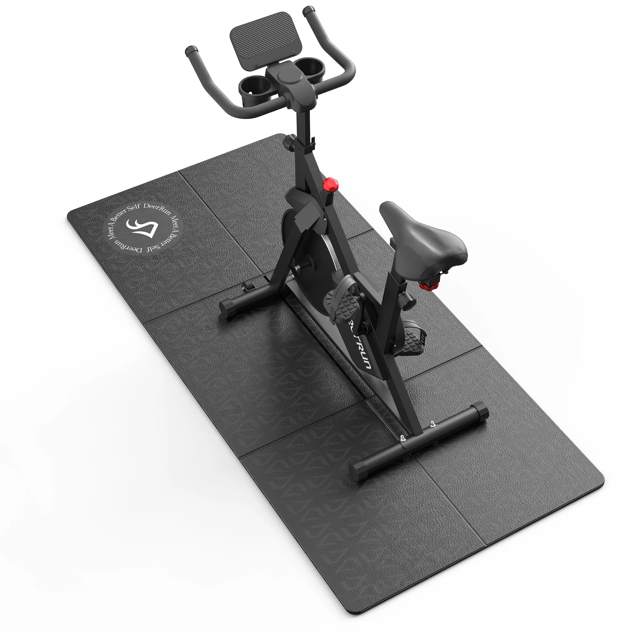 DeerRun S500 Indoor Smart Stationary Cycling Bike with PitPat App, 1-32 Magnetic Resistance-Black
