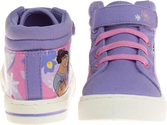 Disney Encanto Shoes Casual Canvas - Mirabel Slip on Athletic Sneakers - Purple Light up (Toddler - Little Kids)