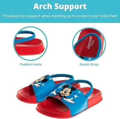 Disney Mickey Mouse Slides Beach Backstrap Slip-on Sandal (Toddler - Little Kid)