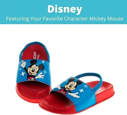Disney Mickey Mouse Slides Beach Backstrap Slip-on Sandal (Toddler - Little Kid)