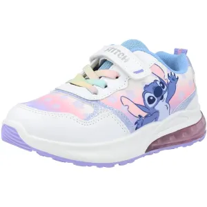 Disney Stitch White Blue Kids Light-Up Trainers