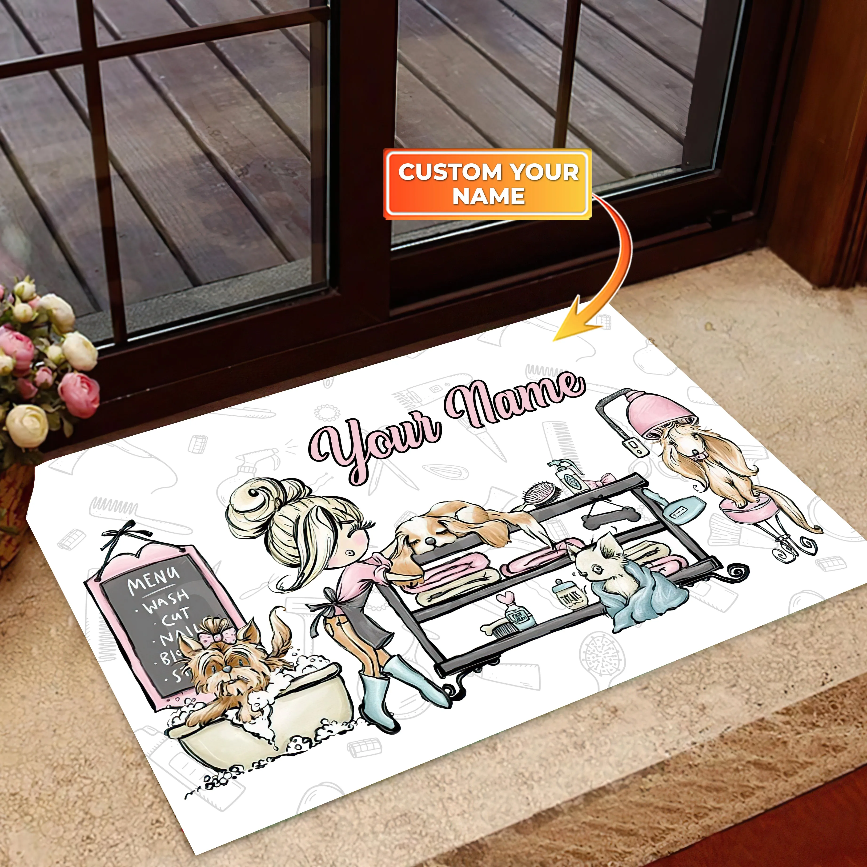 Dog Grooming Haircut , Groomer, Pet Shop, Store, Mobile Pet Spa, First Puppy Groom, Doormat