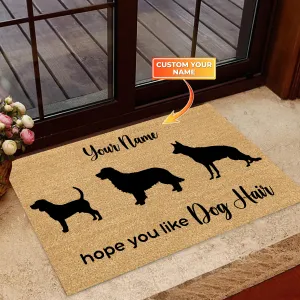 Dog Hair, Dog Grooming Pet Care Service Business Doormat