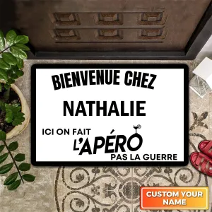Doormat Paillasson Bienvenue Chez Personnalisez 964