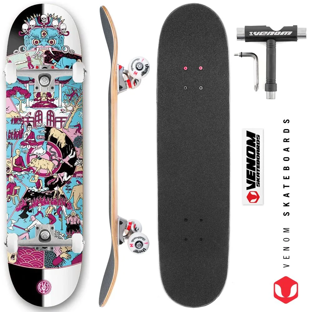 Drawing Boards Wheel of Life 2 Custom Complete Skateboard - 8.25"