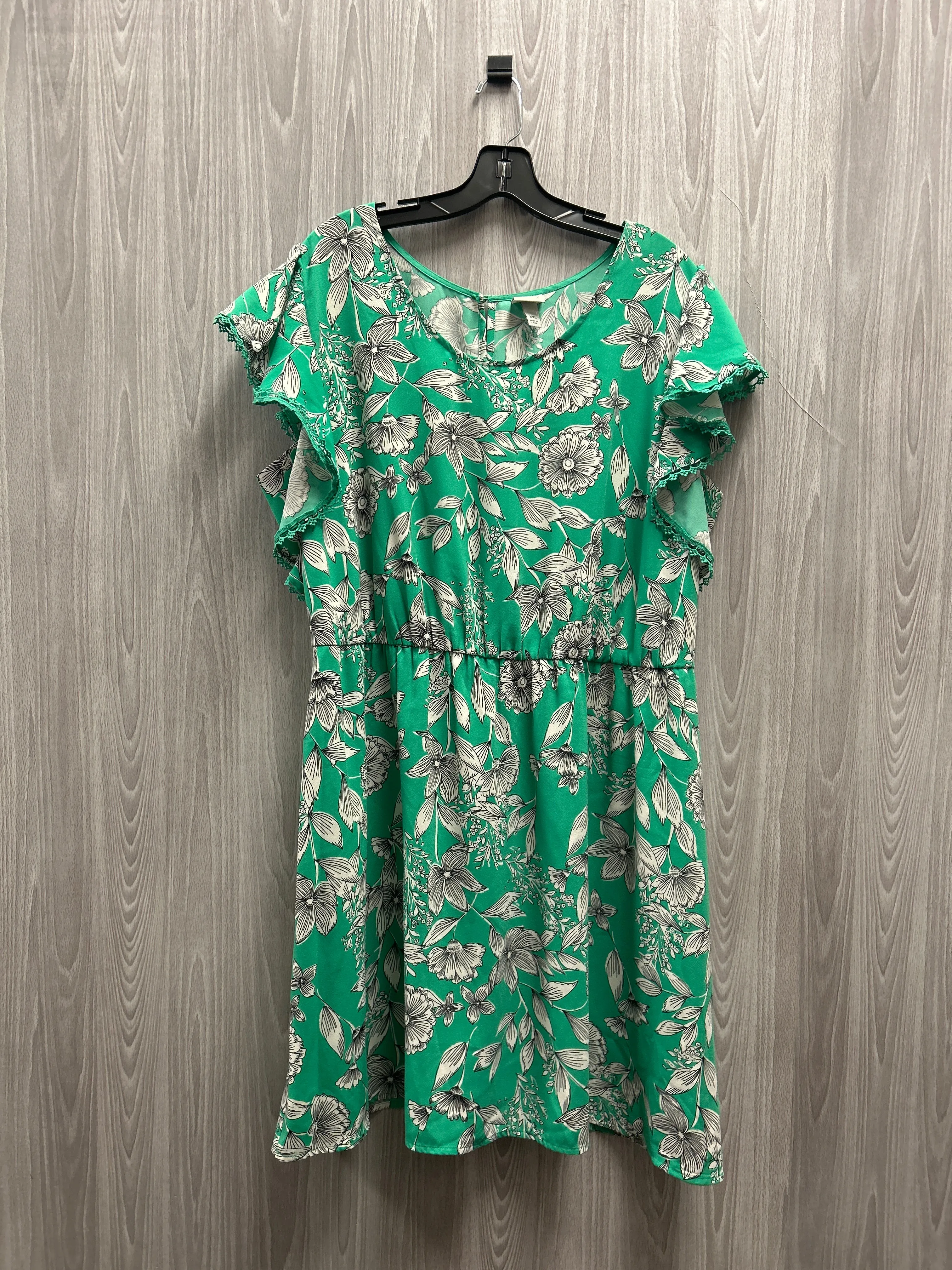 Dress Casual Short By A New Day In Green, Size: Xxl