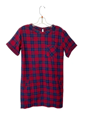 Dress Casual Short By Madewell In Blue & Red, Size: Xxs