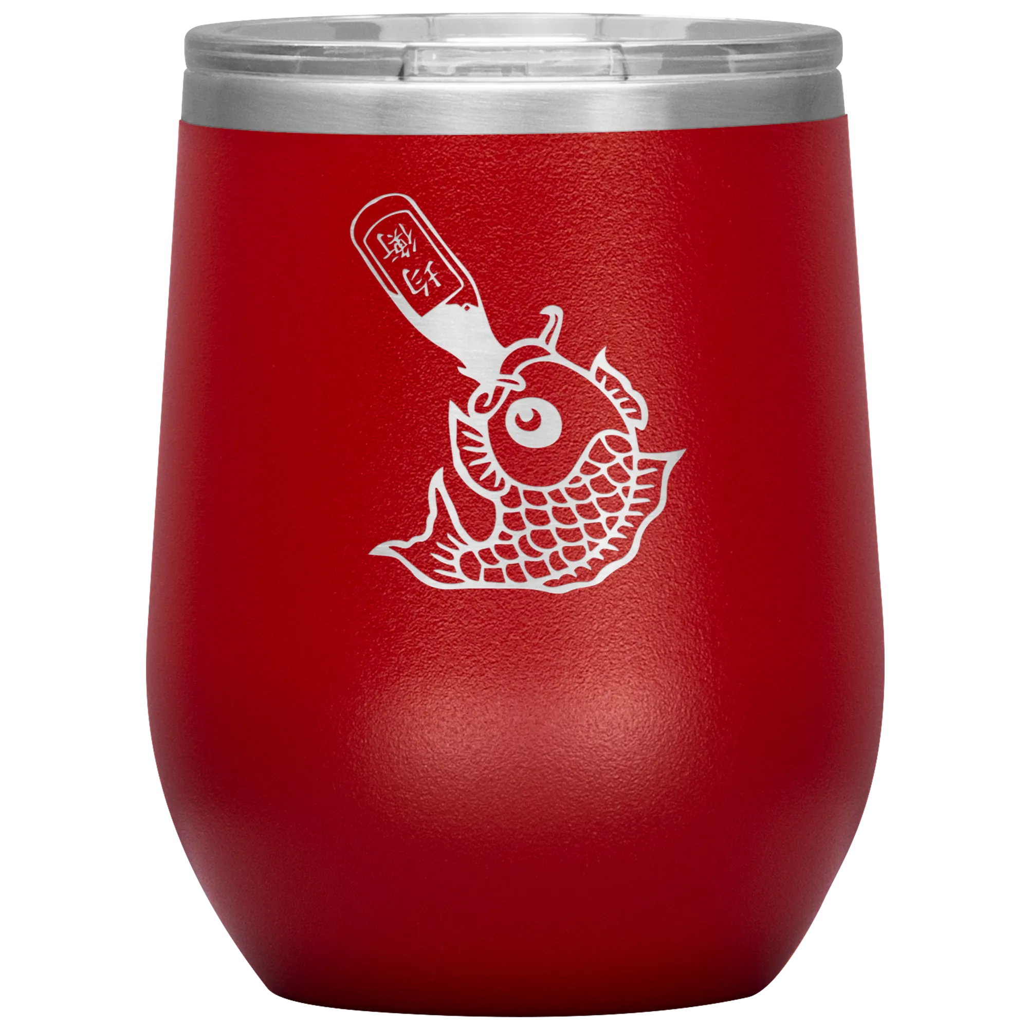 Drunk Like Fish - Wine Tumbler
