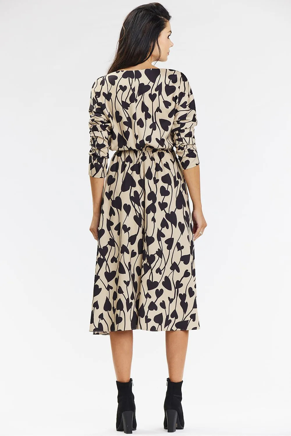 Elegant Kimono Dress with Belted Waist