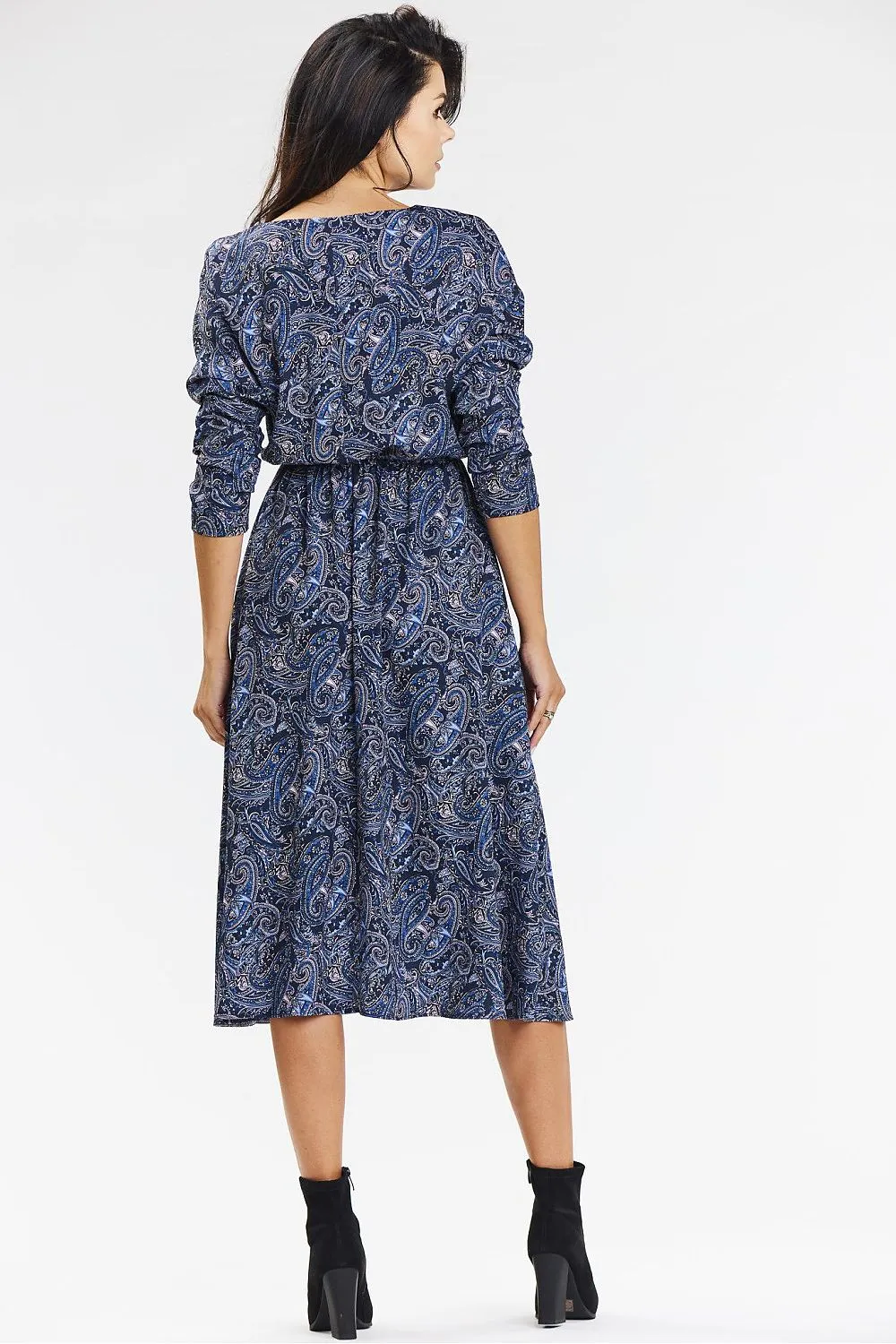 Elegant Kimono Dress with Belted Waist