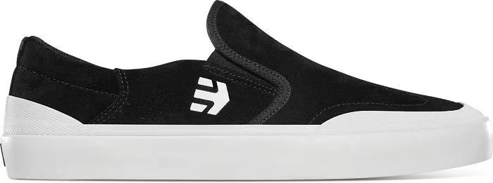 Etnies Marana XLT Slip On Skate Shoes - Black/White