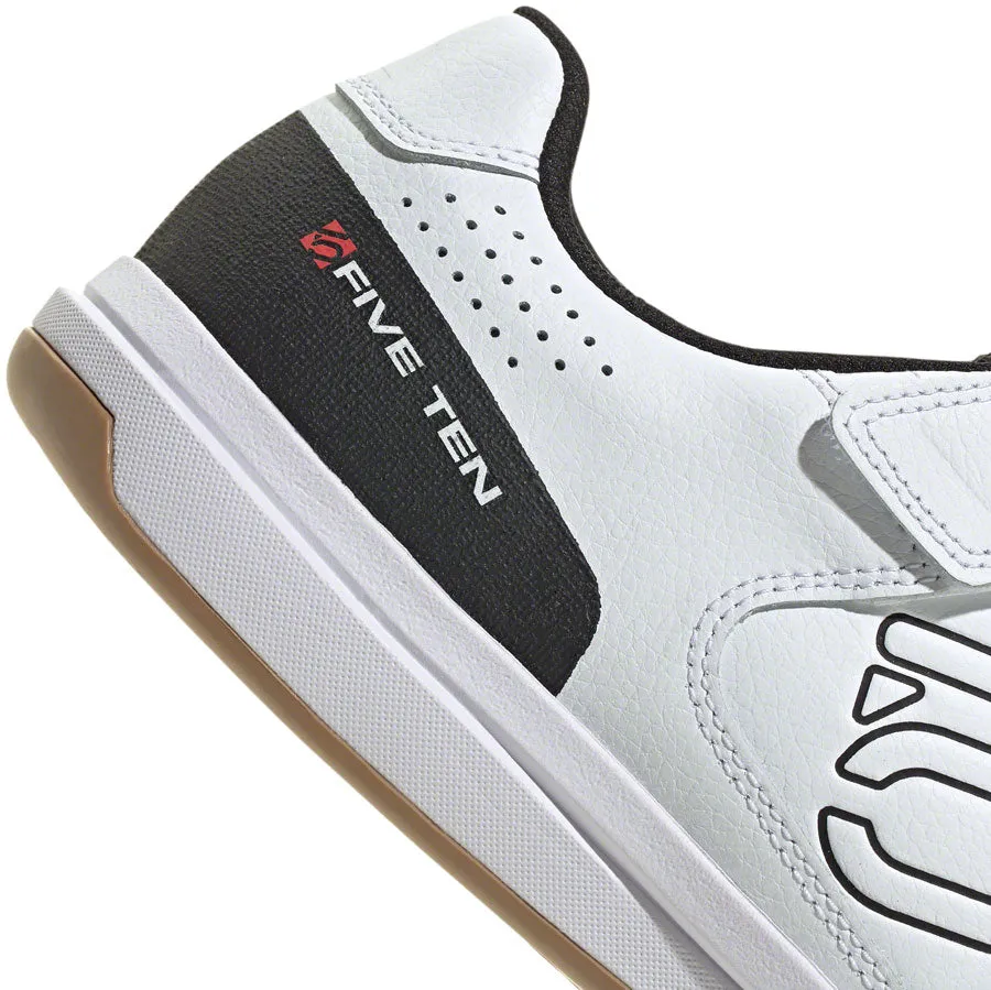 Five Ten Hellcat Mountain Clipless Shoes - Mens FTWR White/Core BLK/Red 10