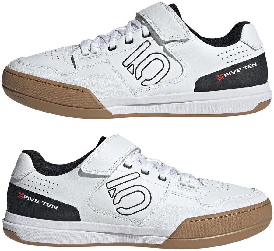 Five Ten Hellcat Mountain Clipless Shoes - Mens FTWR White/Core BLK/Red 10
