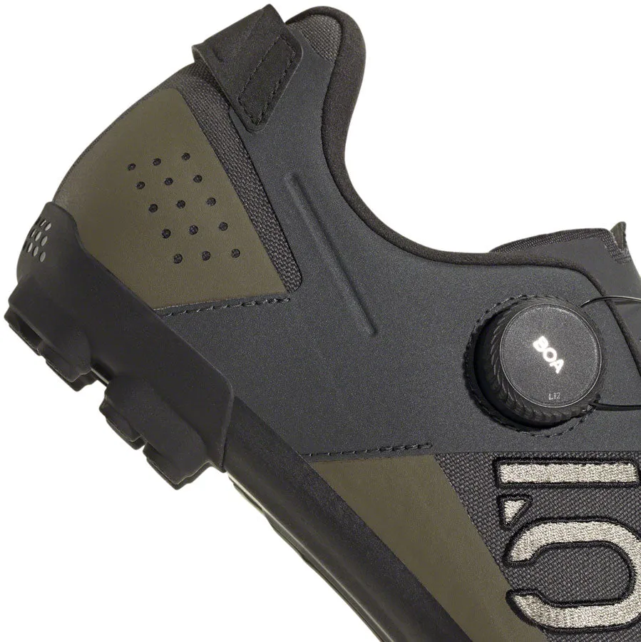 Five Ten Kestrel BOA Mountain Clipless Shoes - Mens Gray Six/Silver Pebble/Olive Strata 12.5