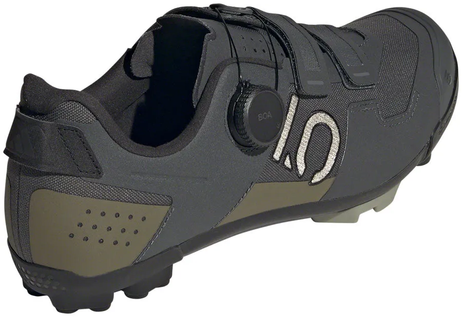 Five Ten Kestrel BOA Mountain Clipless Shoes - Mens Gray Six/Silver Pebble/Olive Strata 12