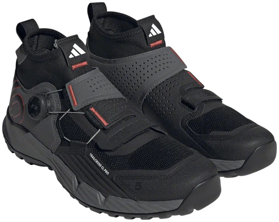 Five Ten Trailcross Pro Mountain Clipless Shoes - Mens Gray Five/Core BLK/Red 10.5