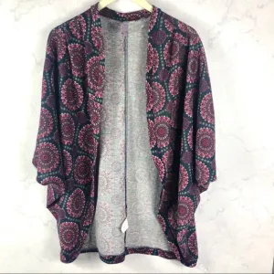 [Francesca’s] Navy Printed Cardigan