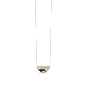 Gold-Plated Silver Moon Necklace