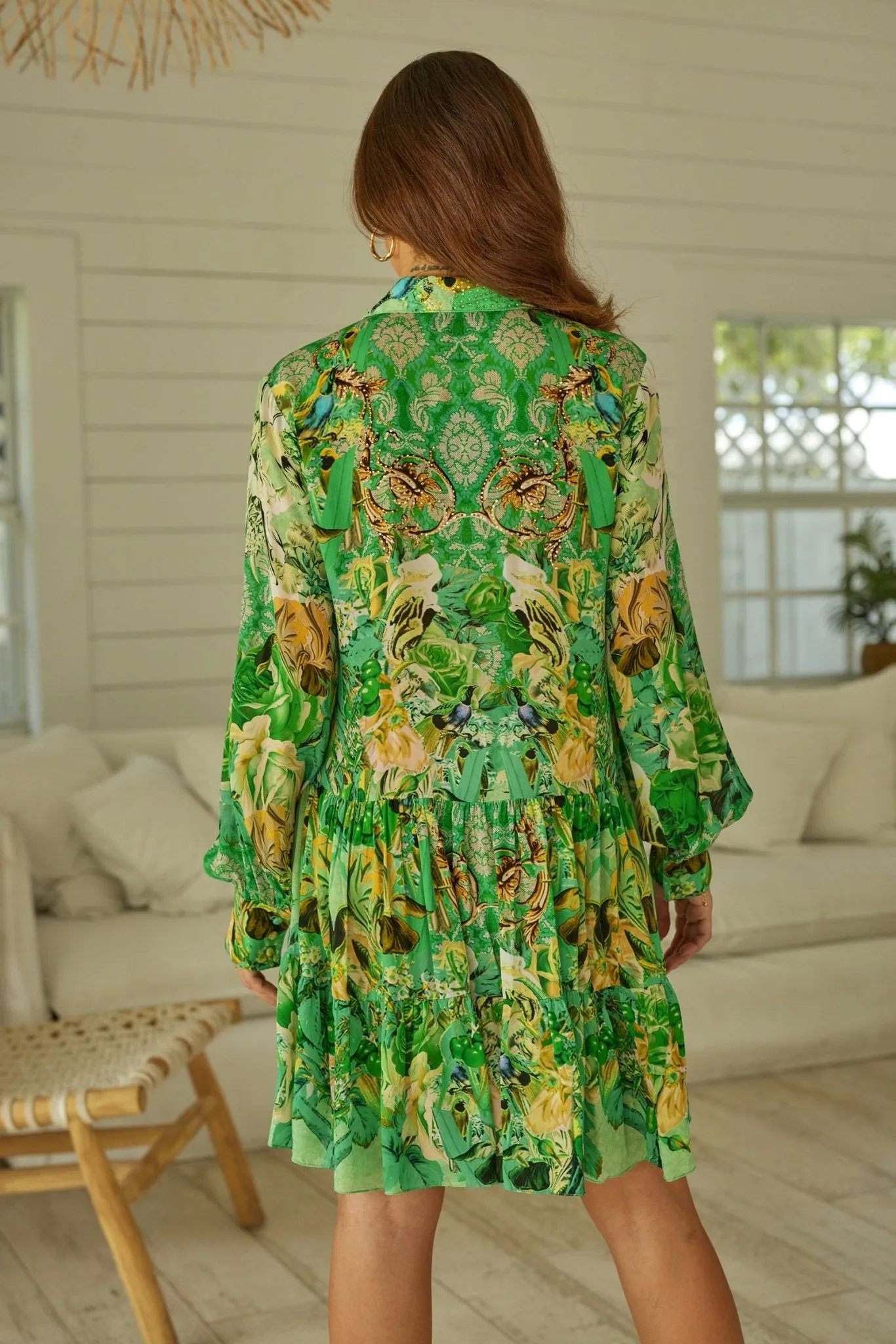 Green Goddess Shirt Dress