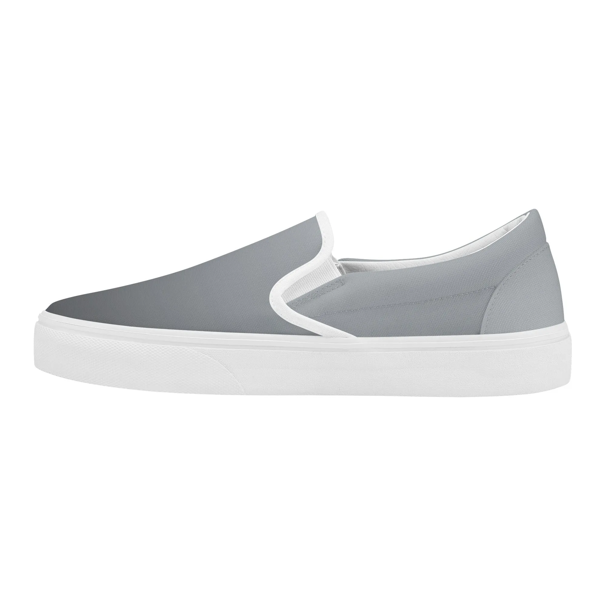 Grey Fade Women's Skate Slip-On Shoes