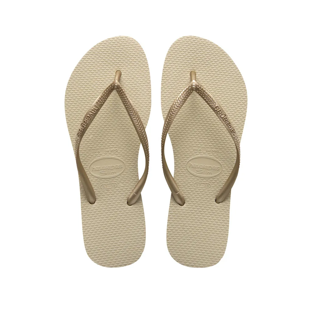 Havaianas Women's Slim in Sand Grey/ Light Golden