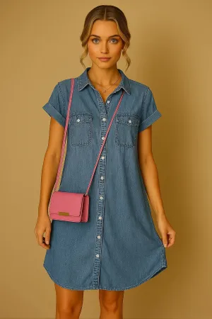Hildegard® | Short-sleeved Denim Dress