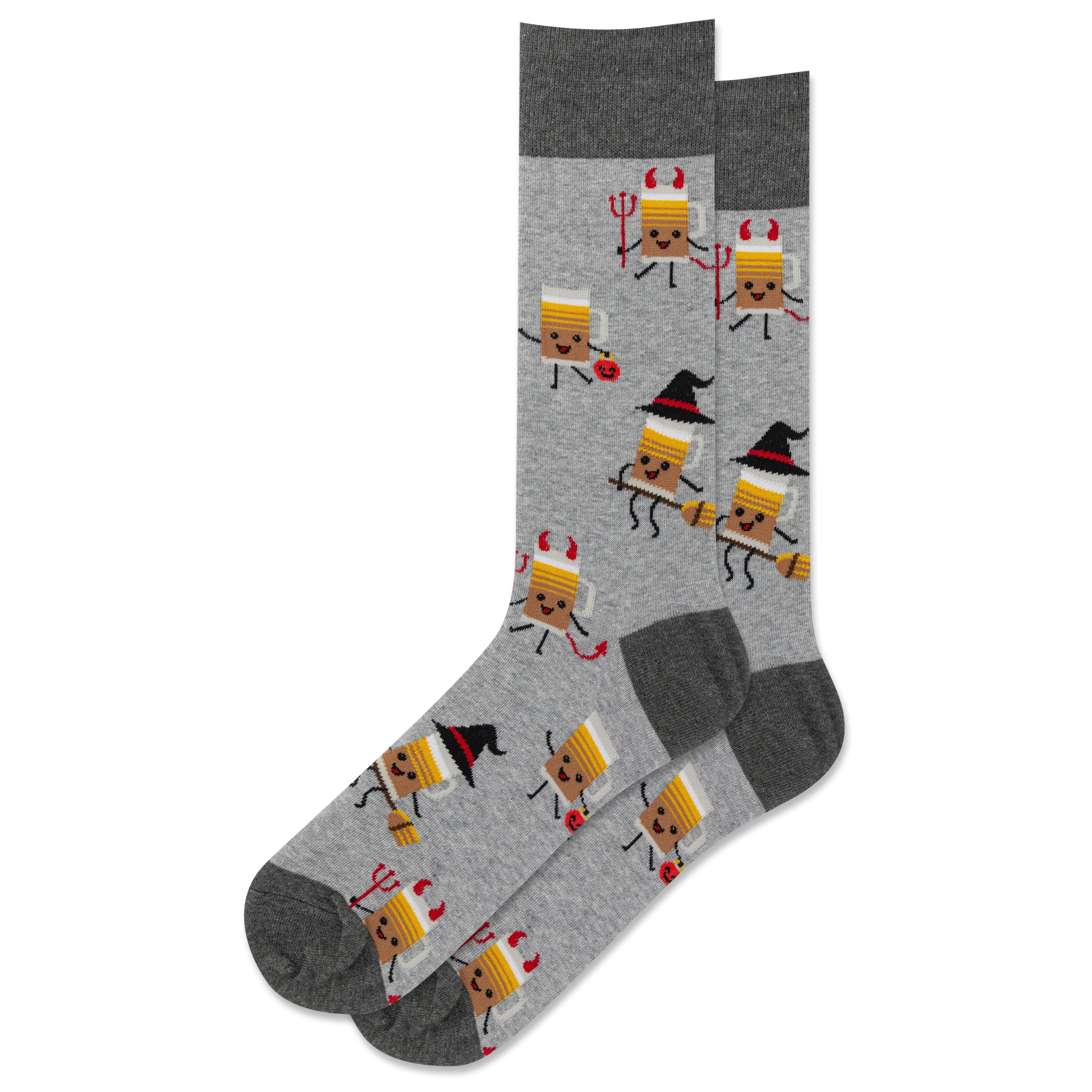 HOTSOX Men's Halloween Beer Crew Sock